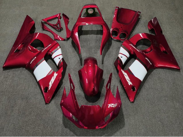 Comprare Carena Moto Yamaha R6 1998-2002 - Rosso Bianco
