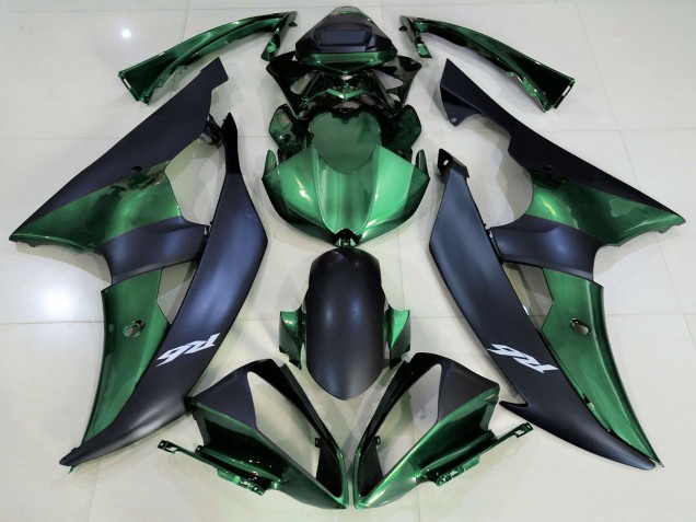 Comprare Carene Moto Yamaha R6 2008-2016 - Verde Nero Opaco