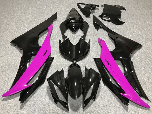 Comprare Carene Moto Yamaha R6 2008-2016 - Rosa Nero Lucido