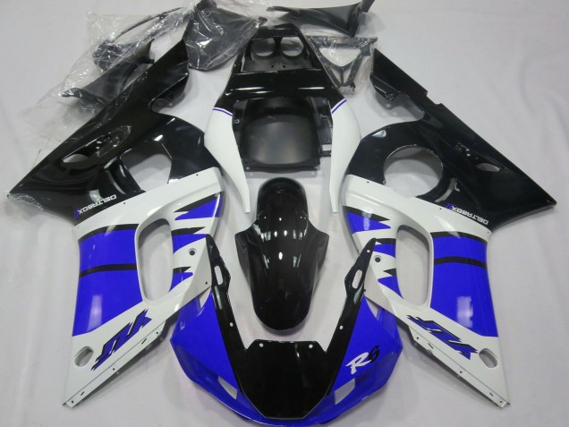 Comprare Carene Moto Yamaha R6 1998-2002 - Bianco Blu Nero Lucido