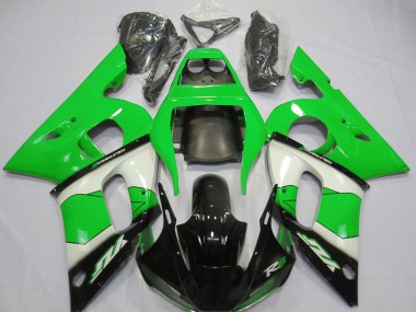 Comprare Carena Moto Yamaha R6 1998-2002 - Verde Bianco Nero Lucido