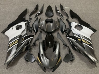 Comprare Carene Moto Yamaha R6 2017-2023 - Bianco Grigio Nero Lucido Oro