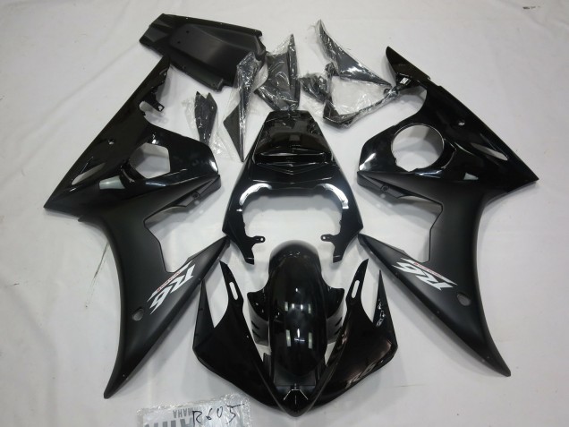 Comprare Carene Moto Yamaha R6 2005 - Nero Lucido Nero Opaco Bianco