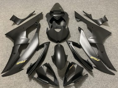 Comprare Carene Moto Yamaha R6 2008-2016 - Grigio Opaco Nero Oro Decals