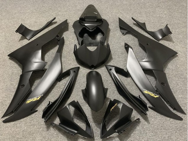 Comprare Carene Moto Yamaha R6 2008-2016 - Grigio Opaco Nero Oro Decals