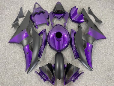 Comprare Carene Moto Yamaha R6 2008-2016 - Viola Nero Opaco