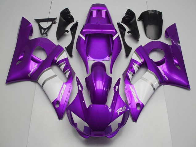 Comprare Carene Moto Yamaha R6 1998-2002 - Viola Bianco