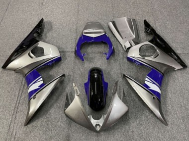 Comprare Carene Moto Yamaha R6 2003-2004 - Argento Blu Nero Lucido