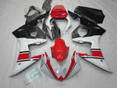 Comprare Carene Moto Yamaha R6 2005 - Bianco Rosso Nero