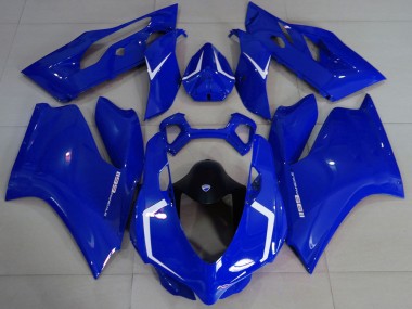 Comprare Carene Moto Ducati 1199 2011-2014 - Lucido Blu Bianco