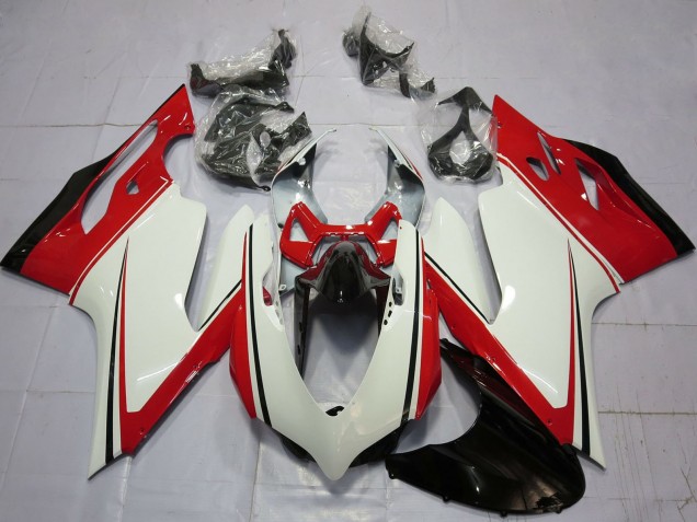 Comprare Carene Moto Ducati 899 1199 2011-2014 - Bianco Rosso Verde Nero Lucido
