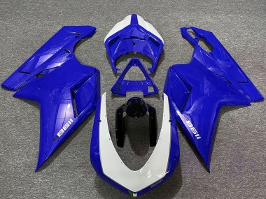 Comprare Carene Moto Ducati 1198 2007-2014 - Lucido Blu Bianco