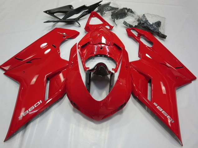 Comprare Carene Moto Ducati 1098 2007-2014 - Lucido Rosso Nero Lucido
