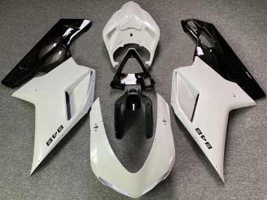 Comprare Carene Moto Ducati 848 2007-2014 - Bianco Perla Nero Lucido