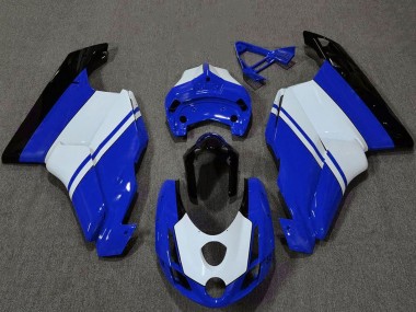Comprare Carene Moto Ducati 749 999 2003-2004 - Bianco Blu Nero Lucido