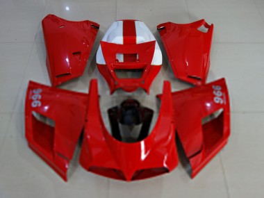 Comprare Carene Moto Ducati 996 1993-2005 - Lucido Rosso Bianco Nero