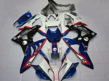Comprare Kit Carene Moto ABS BMW S1000RR 2009-2014 - Bianco Rosso Blu Nero Lucido
