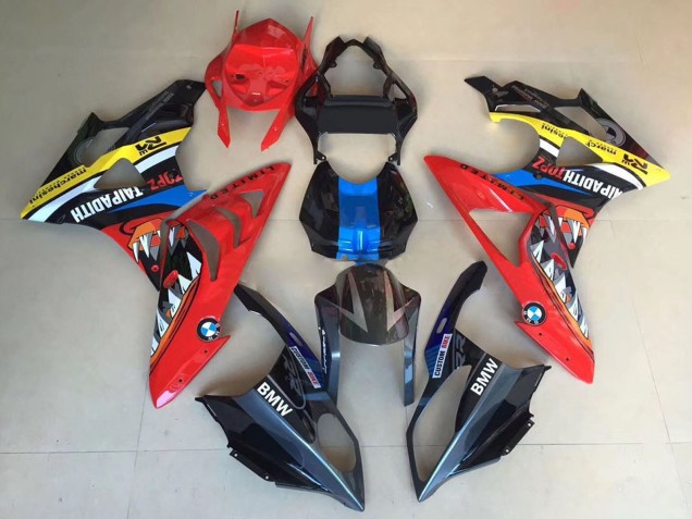 Comprare Carene Moto BMW S1000RR 2009-2014 - Giallo Blu Rosso Nero Squalo