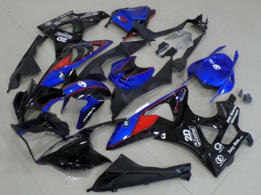 Comprare Carene Moto BMW S1000RR 2009-2014 - Blu Rosso Nero Lucido Castrol