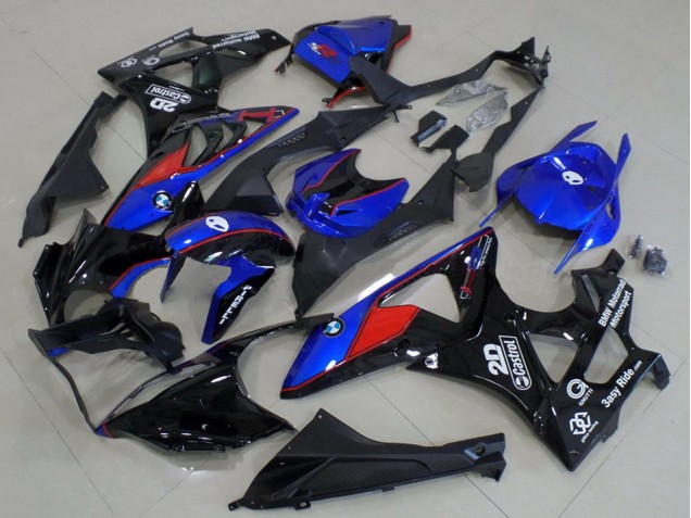 Comprare Carene Moto BMW S1000RR 2009-2014 - Blu Rosso Nero Lucido Castrol