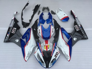 Comprare Carene Moto BMW S1000RR 2017-2018 - Bianco Blu Rosso Nero Lucido OEM Stile