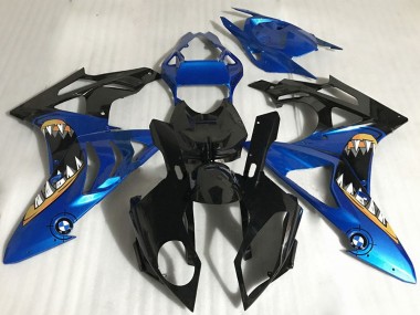 Comprare Carene Moto BMW S1000RR 2017-2018 - Blu Nero Lucido Arancia Squalo