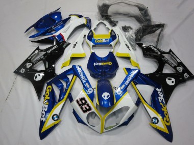 Comprare Carene Moto BMW S1000RR 2009-2014 - Bianco Giallo Blu Nero Lucido OroBet 93
