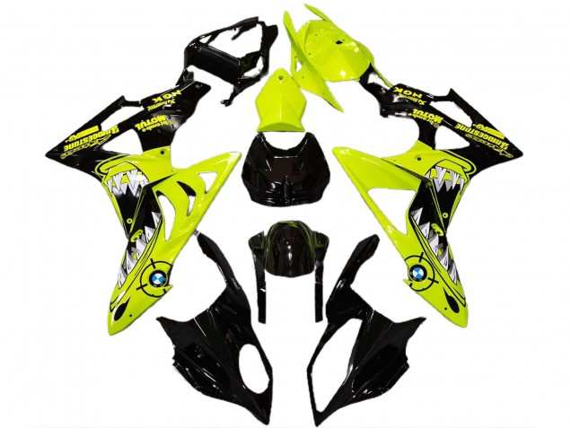 Comprare Carene Moto BMW S1000RR 2009-2014 - Alta Visibilità Giallo Nero Lucido Squalo