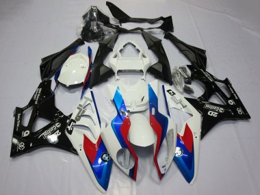 Comprare Carene Moto BMW S1000RR 2009-2014 - Bianco Rosso Blu Nero Lucido Castrol OEM Stile