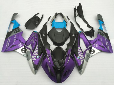 Comprare Carene Moto BMW S1000RR 2017-2018 - Argento Viola Blu Nero Opaco