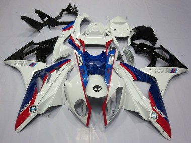 Comprare Kit Carena Moto BMW S1000RR 2009-2014 - Bianco Rosso Blu Nero Lucido