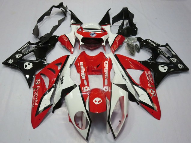 Comprare Carena Moto BMW S1000RR 2009-2014 - Bianco Rosso Nero Lucido