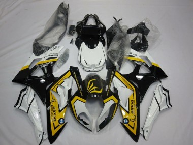 Comprare Carene Moto BMW S1000RR 2009-2014 - Bianco Giallo Nero Lucido