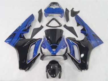 Comprare Carene Moto Triumph Daytona 675 2006-2008 - Blu Nero Lucido