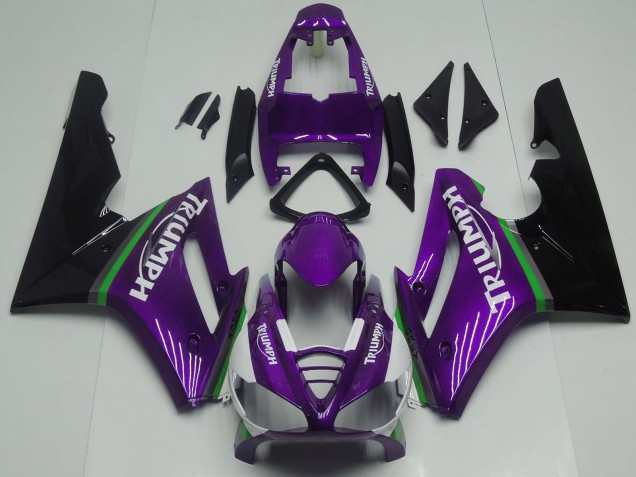 Comprare Carene Moto Triumph Daytona 675 2009-2012 - Viola Verde Nero Lucido