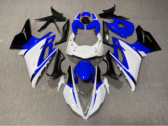 Comprare Carene Moto Triumph Daytona 675 2013-2016 - Bianco Blu Nero Lucido