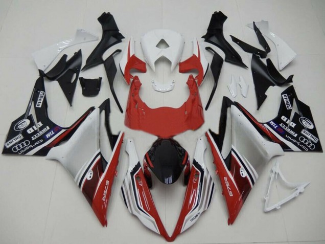 Comprare Carene Moto Triumph Daytona 675 2013-2016 - Bianco Rosso Argento Nero Lucido