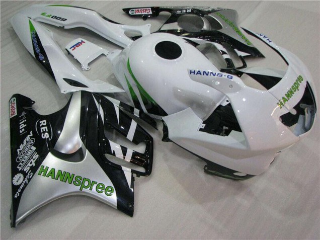 Comprare Carena Moto Honda CBR600 F3 1995-1996 - Bianco Argento Verde Hannspree