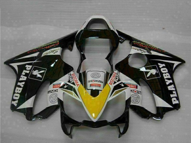 Comprare Carena Moto Honda CBR600 F4i 2001-2003 - Bianco Giallo Nero Lucido Playboy