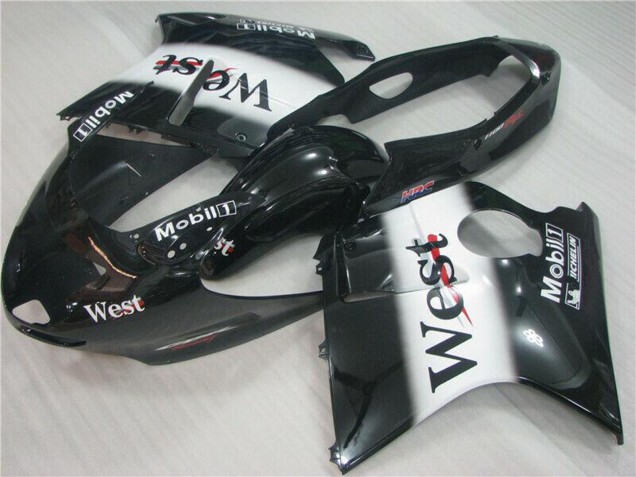 Comprare Carena Moto Honda CBR1100XX Blackbird 1996-2007 - Nero Lucido Bianco West