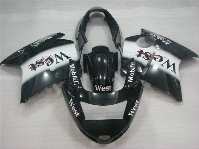 Comprare Carena Moto Honda CBR1100XX Blackbird 1996-2007 - Nero Lucido Bianco West