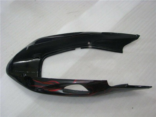 Comprare Carena Moto ABS Honda CBR1100XX Blackbird 1996-2007 - Nero Lucido Rosso Fiamma