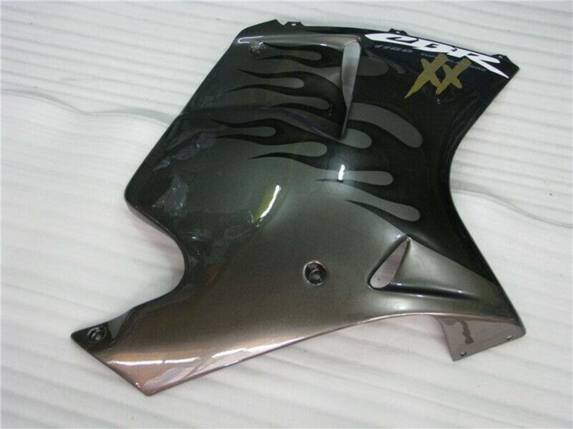 Comprare Carena Moto Honda CBR1100XX Blackbird 1996-2007 - Nero Lucido Argento Fiamma