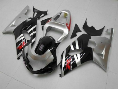 Comprare Carena Moto Suzuki GSXR 600/750 2001-2003 - Argento Nero Lucido Rosso