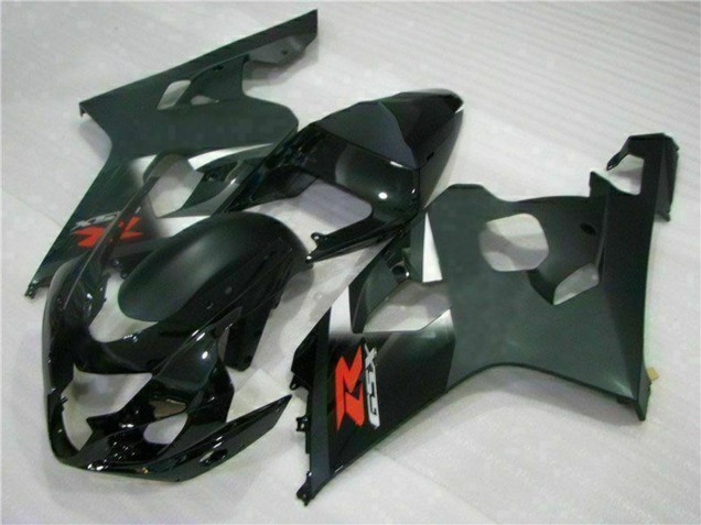 Comprare Carena Moto Suzuki GSXR 600/750 2004-2005 - Nero Lucido Nero Opaco Rosso Decal