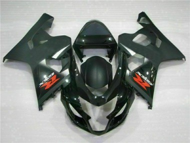 Comprare Carena Moto Suzuki GSXR 600/750 2004-2005 - Nero Lucido Nero Opaco Rosso Decal
