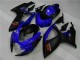 Comprare Carena Moto Suzuki GSXR 600/750 2006-2007 - Blu Nero Opaco Rosso