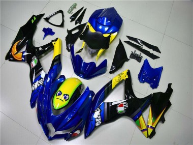 Comprare Carena Moto Suzuki GSXR 600/750 2008-2010 - Blu Giallo Squalo