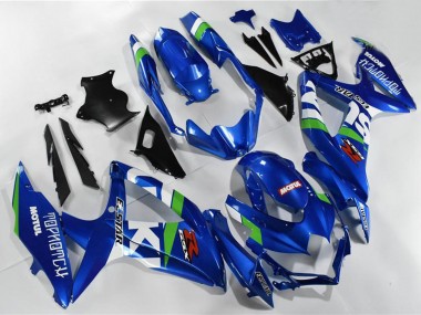 Comprare Carena Moto Suzuki GSXR 600/750 2008-2010 - Blu Bianco Verde Nero