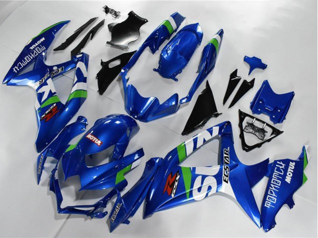Comprare Carena Moto Suzuki GSXR 600/750 2008-2010 - Blu Bianco Verde Nero